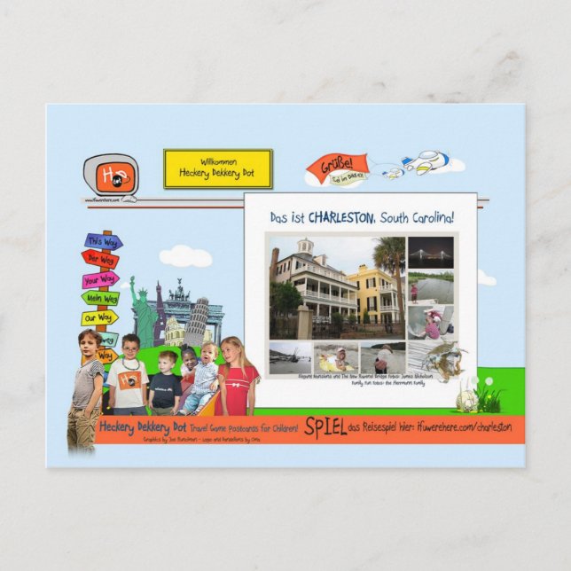 Charleston, South Carolina Postcard (Front)