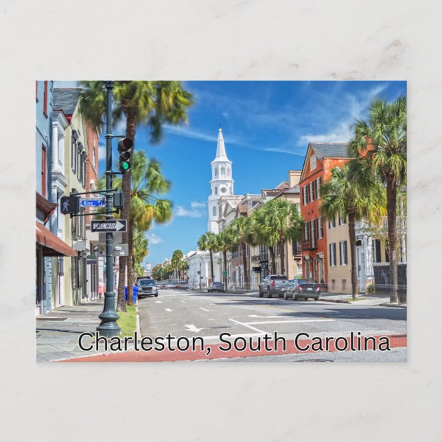 Charleston, South Carolina Postcard Souvenir (Front)