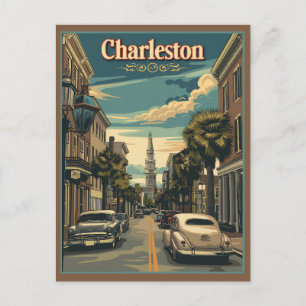 Charleston, South Carolina Retro Postcard