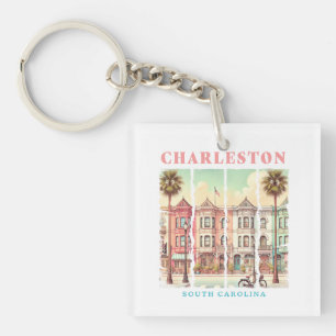 Charleston, South Carolina – Vintage King Street Keychain