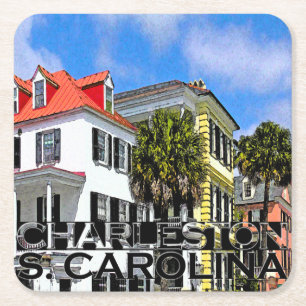 Charleston Square Paper Coaster