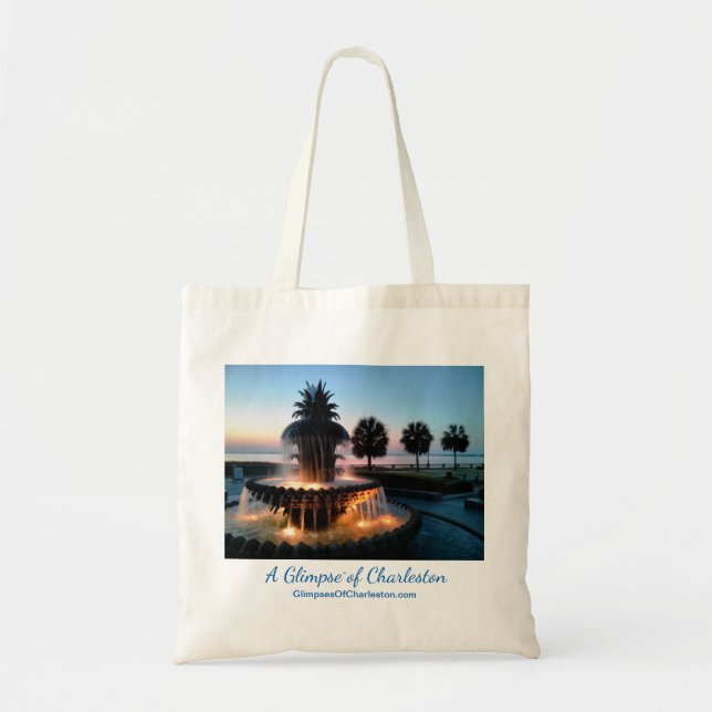 Charleston Sunrise Tote Bag (Front)