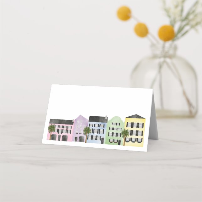 Charleston Wedding  Place Card (Front)