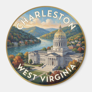 Charleston West Virginia Appalachian Travel Magnet