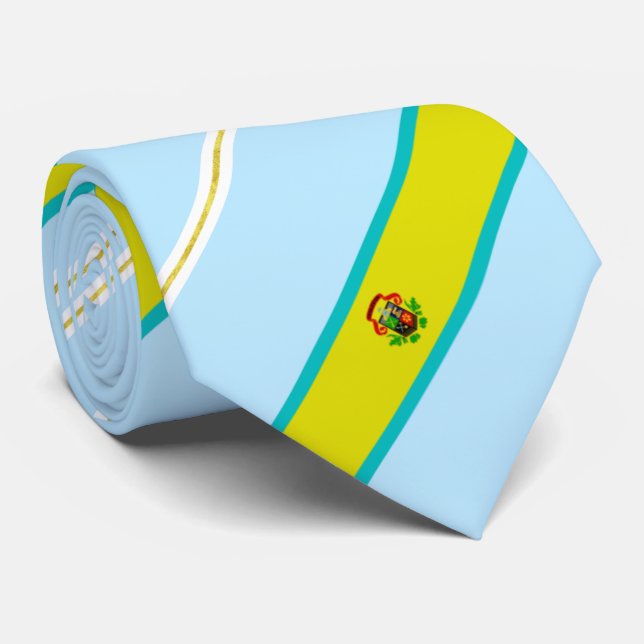 Charleston (West Virginia) city flag Neck Tie (Rolled)