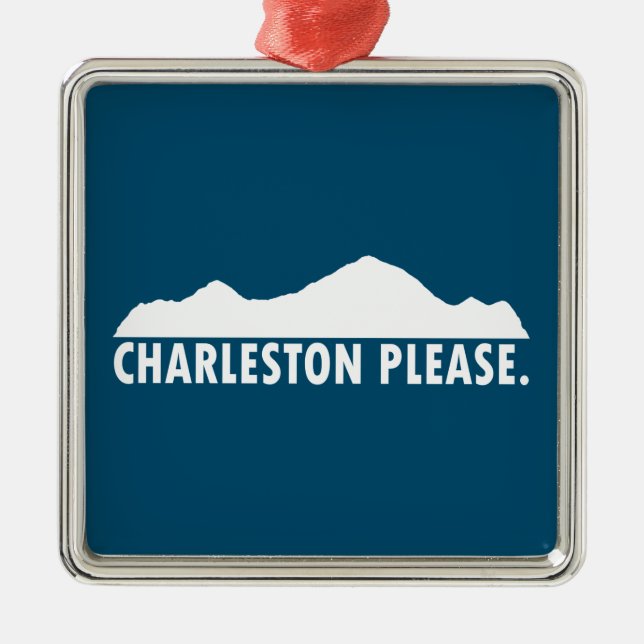 Charleston West Virginia Please Metal Ornament (Front)