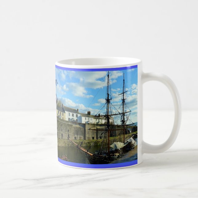 Charlestown Cornwall England Poldark Location Coffee Mug (Right)