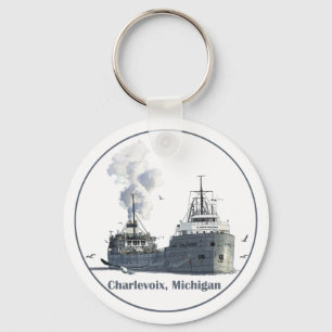 Charlevoix, Michigan Keychain