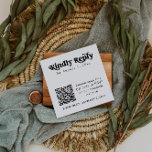 CHARLI Modern Minimalist QR Code RSVP Square Card<br><div class="desc">The CHARLI retro groovy QR code RSVP card template comes with the option to add your own personalized wording and the option to add your own wedding website QR code. This sleek minimalist QR code enclosure card is the perfect way to seamlessly have your guests RSVP. !!!!!!!!!!!!!!! PLEASE KINDLY NOTE...</div>