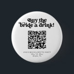 CHARLI retro buy the bride a drink button venmo<br><div class="desc">This is a retro groovy buy the bride a drink bachelorette party button. Upload the bride's Venmo QR code for a fun and easy way to get the party started! Edit all wording,  fonts,  and colours on this super festive girl's weekend pin to fit your event's personal style   feel.</div>