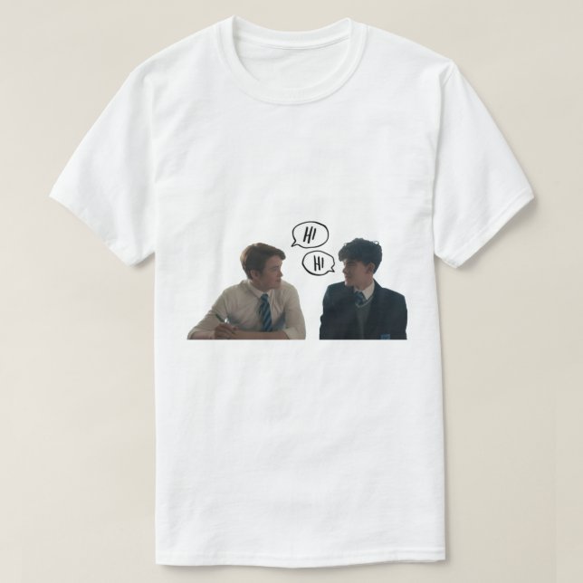 Charlie and Nick _quot_hi_quot_ Heartstopper   T-Shirt (Design Front)