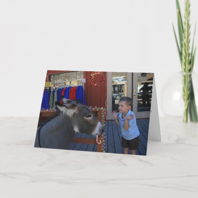 Charlie and the Christmas burro Holiday Card (Front)