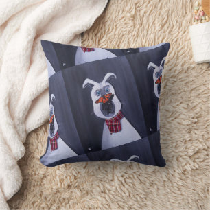 Charlie and the Monarch Painting by Alfred Fox Throw Pillow