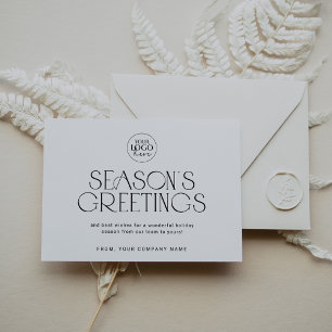 CHARLIE Black Easy Company Logo Business Christmas Holiday Card