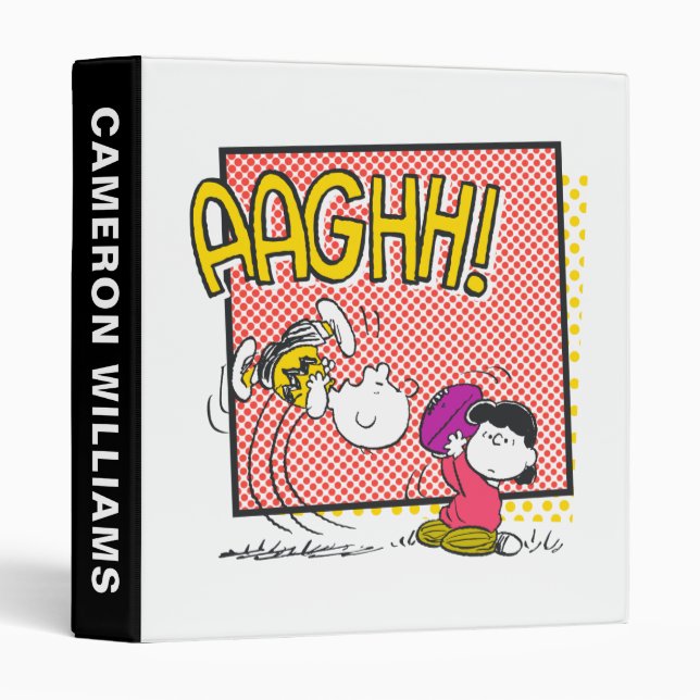 Charlie Brown and Lucy Football Comic Graphic Binder (Front/Spine)