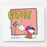 Charlie Brown and Lucy Football Comic Graphic Mouse Pad<br><div class="desc">Check out Charlie Brown and Lucy in their iconic football prank featured in a comic panel style.</div>