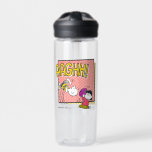 Charlie Brown and Lucy Football Comic Graphic Water Bottle<br><div class="desc">Check out Charlie Brown and Lucy in their iconic football prank featured in a comic panel style.</div>