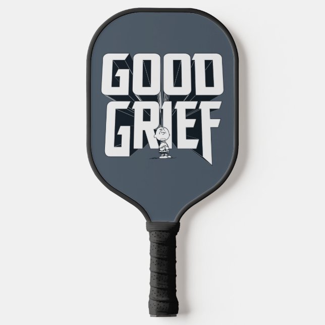 Charlie Brown "Good Grief" Rock Band Tee Graphic Pickleball Paddle (Front)