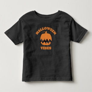 Charlie Brown Orange Pumpkin   Halloween Vibes Toddler T-shirt