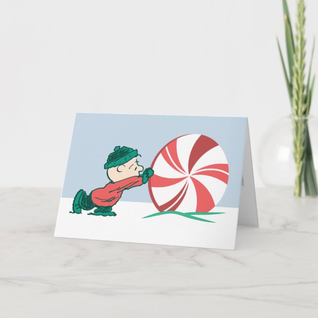 Charlie Brown | Rolling Into the Holiday Season Card (Front)