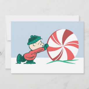 Charlie Brown   Rolling Into the Holiday Season Card