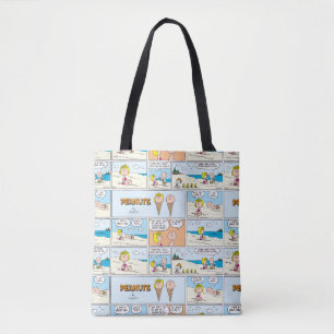 Charlie Brown & Sally Ice Cream At The Beach Tote Bag