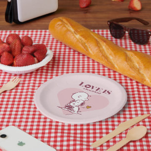 Charlie Brown & Snoopy - Love is a Best Friend Paper Plate