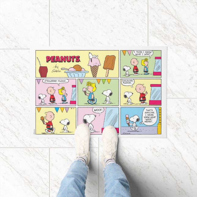 Charlie Brown, Snoopy & Sally | Ice Cream Doormat (Indoor)