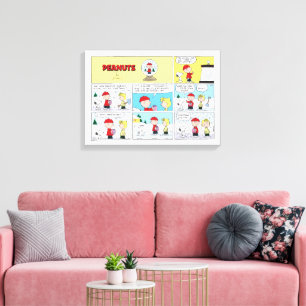 Charlie Brown   Snow Globe Canvas Print