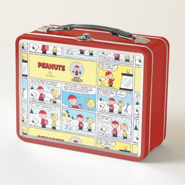 Charlie Brown | Snow Globe Metal Lunch Box (Front)