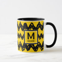 Charlie Brown Zig Zag  | Add Your Initial & Name
