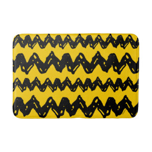 Charlie Brown Zig Zag Pattern Bath Mat