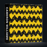 Charlie Brown Zig Zag Pattern Binder<br><div class="desc">Check out this pattern featuring the iconic Charlie Brown black zig zag over yellow!</div>