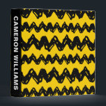 Charlie Brown Zig Zag Pattern Binder<br><div class="desc">Check out this pattern featuring the iconic Charlie Brown black zig zag over yellow!</div>