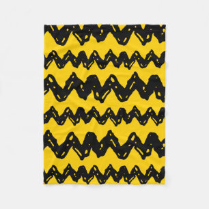 Charlie Brown Zig Zag Pattern Fleece Blanket
