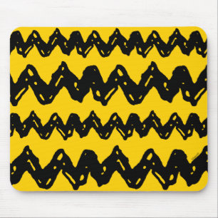 Charlie Brown Zig Zag Pattern Mouse Pad