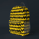 Charlie Brown Zig Zag Pattern Printed Backpack<br><div class="desc">Check out this pattern featuring the iconic Charlie Brown black zig zag over yellow!</div>