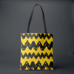 Charlie Brown Zig Zag Pattern Tote Bag<br><div class="desc">Check out this pattern featuring the iconic Charlie Brown black zig zag over yellow!</div>