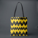Charlie Brown Zig Zag Pattern Tote Bag<br><div class="desc">Check out this pattern featuring the iconic Charlie Brown black zig zag over yellow!</div>