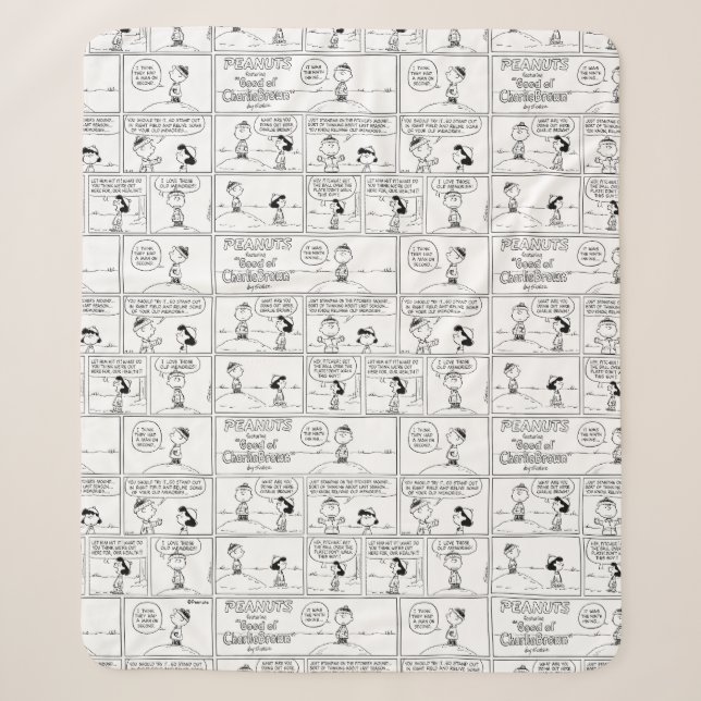 Charlie Brown's Memories At The Pitcher's Mound Sherpa Blanket (Front)