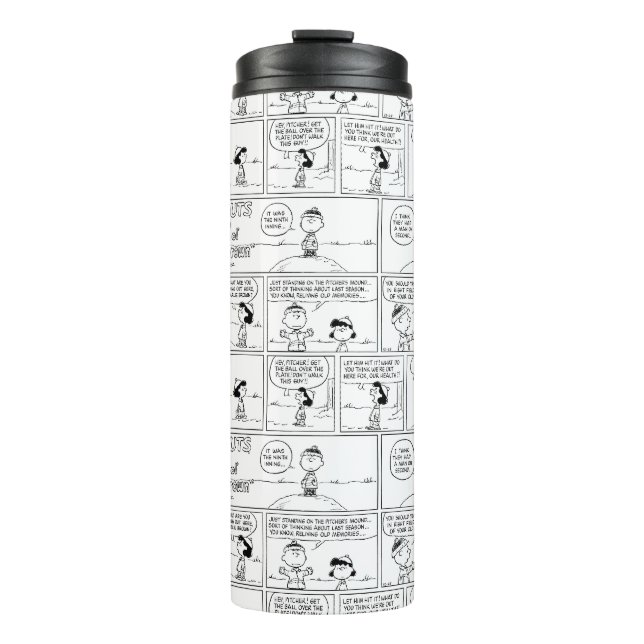 Charlie Brown's Memories At The Pitcher's Mound Thermal Tumbler (Front)