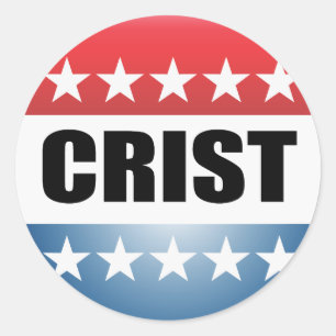 CHARLIE CRIST CLASSIC ROUND STICKER