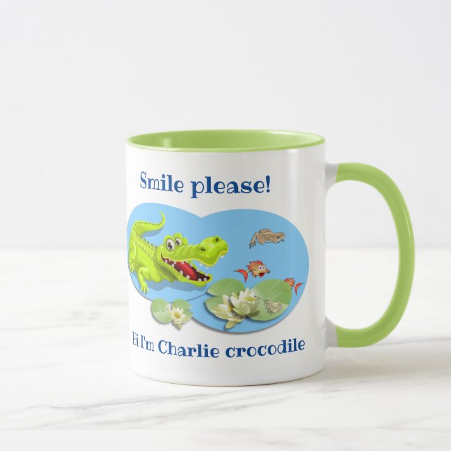 Charlie Crocodile Mug (Right)