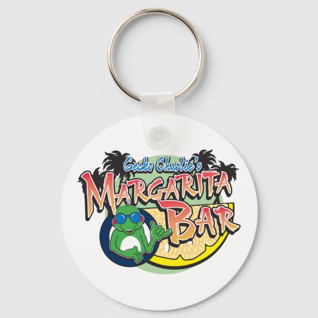 Charlie Geckos Margarita Bar Keychain (Front)