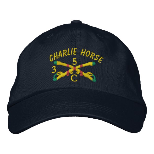 Charlie Horse 3/5th Cavalry VSM Crossed Sabers Hat (Front)