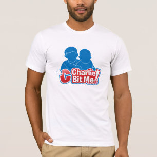 Charlie m'a mordu logo de T-shirt - garçons