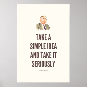 Charlie Munger Quote Poster