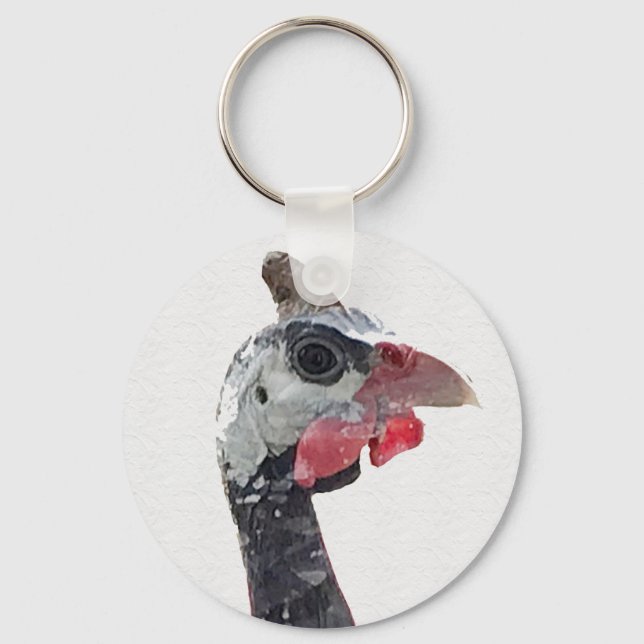 Charlie Round Button Keychain (Front)