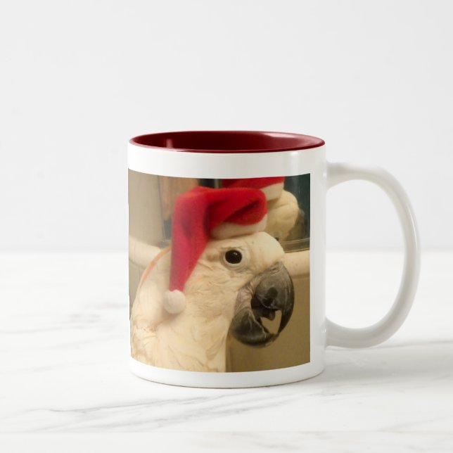 Charlie Santa, Merry Christmas !!!! Two-Tone Coffee Mug (Right)