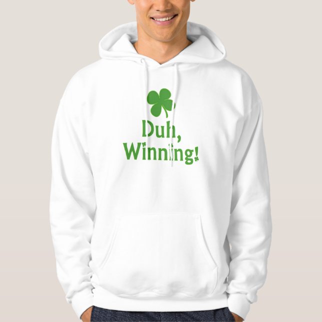 Charlie Sheen Lucky Winning T-Shirt Hoodie (Front)